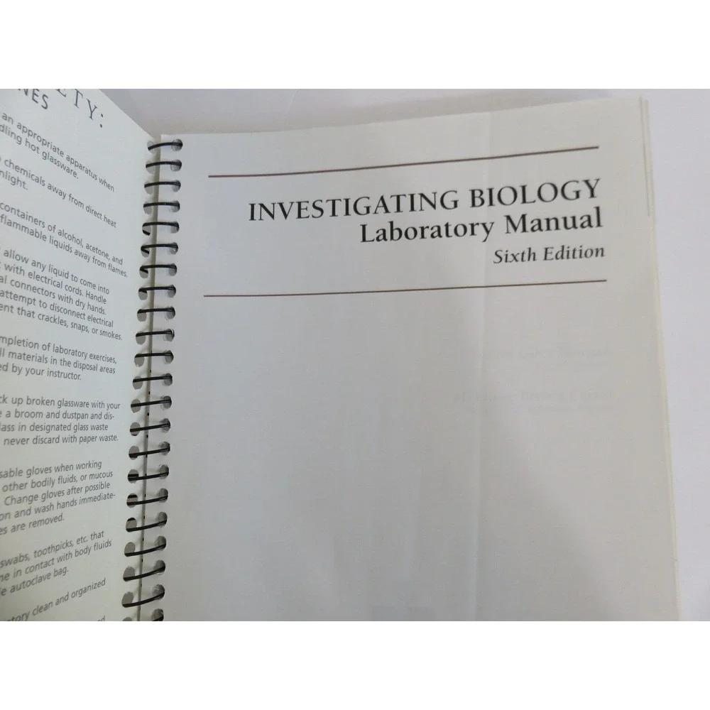 INVESTIGATING BIOLOGY LAB MANUAL By‎ Judith Neil A. Campbell Morgan Spiral Bound